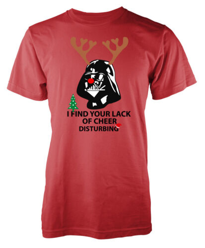 Darth Vader I Find Your Lack Of Christmas Cheer Disturbing Xmas Wars Adult T ...