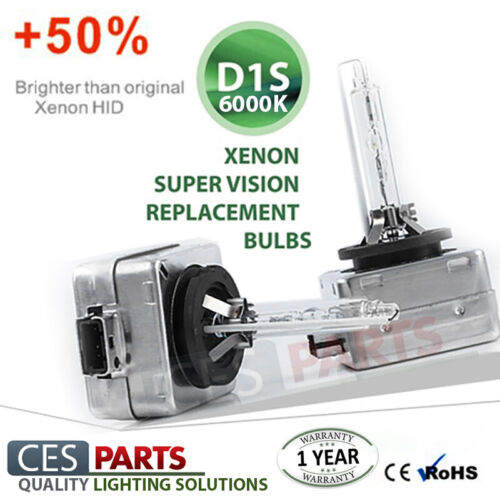 2x D1S Bulbs White Bright Xenon 6000K Low Beam Headlights AUDI A4 B6 02-04 