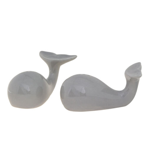 2pc Novelty Whale Salt and Pepper Shakers Set Kitchen Décor Nautical Home Table