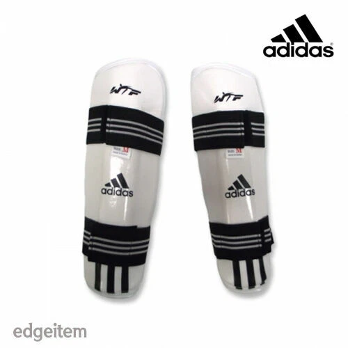 Adidas blanco canilleras de boxeo y artes marciales