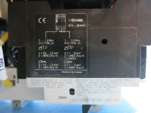 Siemens SCE1334-1MJ 1.5HP @ 460V 16A Self-Protected Combination Motor Controller 