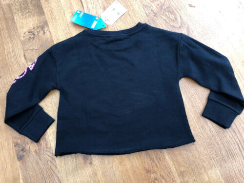 NEXT Girls Official PlayStation Black 100% Cotton Cropped Sweatshirt BNWT 