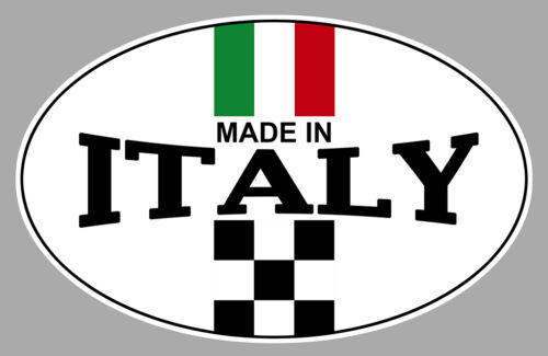 MADE IN ITALY ITALIE POUR FIAT 500 ABARTH 9cm AUTOCOLLANT STICKER AUTO MB037OT