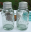 Vintage Primitive Wedding Rustic Mason Canning Fruit Jar Salt /& Pepper Shakers