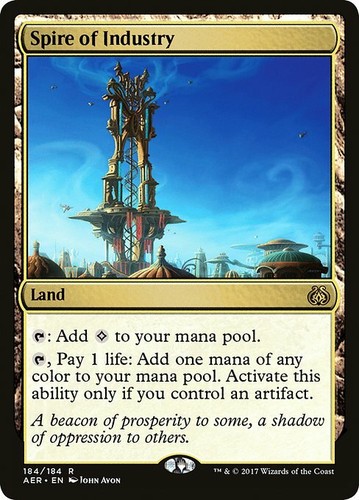 1x Spire of Industry NM Pack Fresh English Aether Revolt MTG Magic