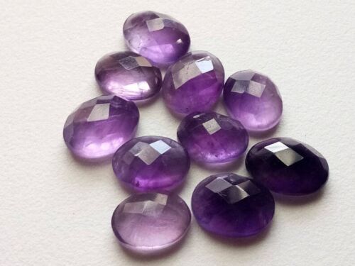 12x16MM Details about   AAA Quality Natural Loose Gemstone Amethyst Oval Checker Cut 9X11MM 