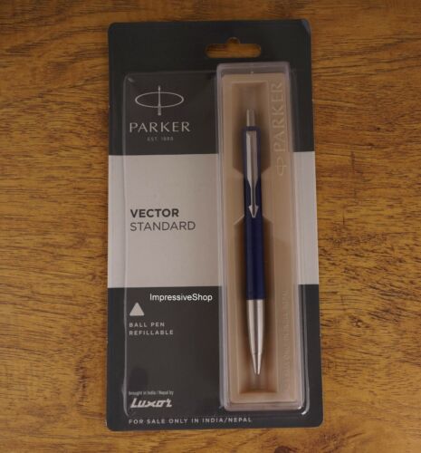 Blue Body Free Shipping Parker Vector Standard Chrome Trim Ball Pen