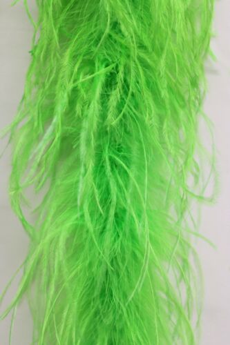 LIME GREEN 2 Yards Costumes 2 Ply OSTRICH FEATHER BOA
