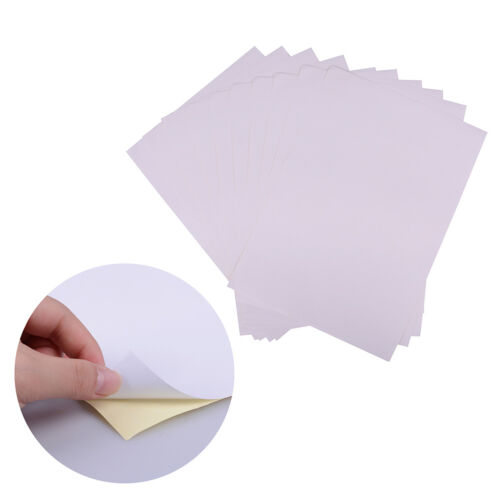 10sheets A4 matt printable white self adhesive sticker paper Iink for officeUUMW