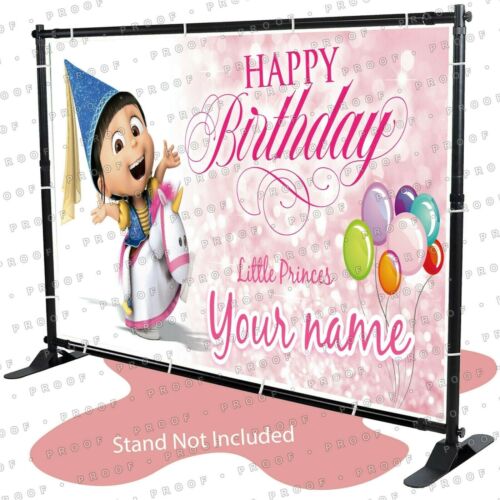 Agnes Minion Despicable Me Personalized Birthday Banner Kid Children Party kid