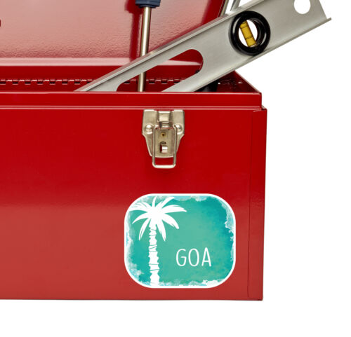 2 X 10 Cm Goa India pegatina de vinilo Laptop viaje Equipaje Etiqueta Regalo # 6486