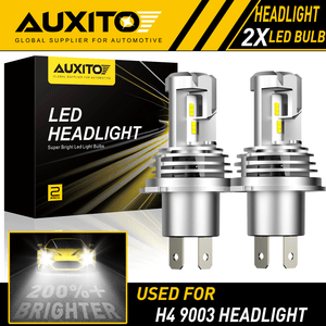 2X AUXITO H4 9003 LED Headlight Bulbs Kit Hi//low beams Bulb 6500K 24000LM M3 EOA