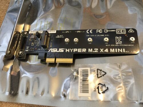 ASUS HYPER M.2 X4 MINI  ACCESSORY with MOUNTING SCREWS  ORIGINAL ONE 