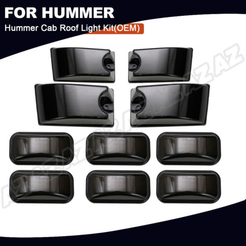 10pcs Smoked Lens OE Cab Roof Marker Light For Hummer H2 2003-09 H2 SUT 2005-09 