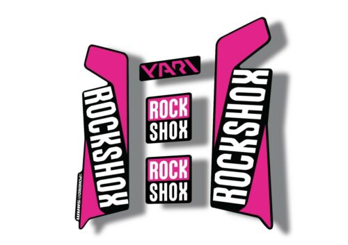 Rock Shox YARI 2017 Fork Decal Mountain Bike Cycling Sticker Adhesive Pink