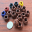 BSA Wood Badge Exotic Orange Wood 2 Beads
