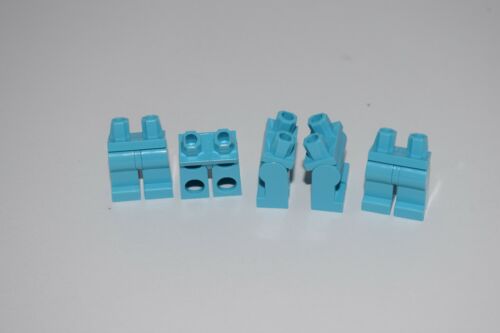 88584 City Pants Lot 8 5 Lego Medium Azure Minifigure Hips and Legs 73200