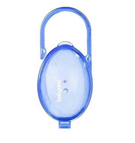 Baby Dummy Soother Pacifier Portable Travel Case Storage Box Blue