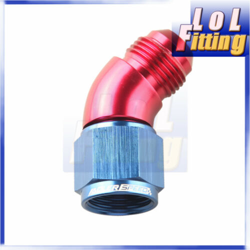 AN4/6/8/10/12 45 Degree Female To Male Full Flow Adapter Fitting 