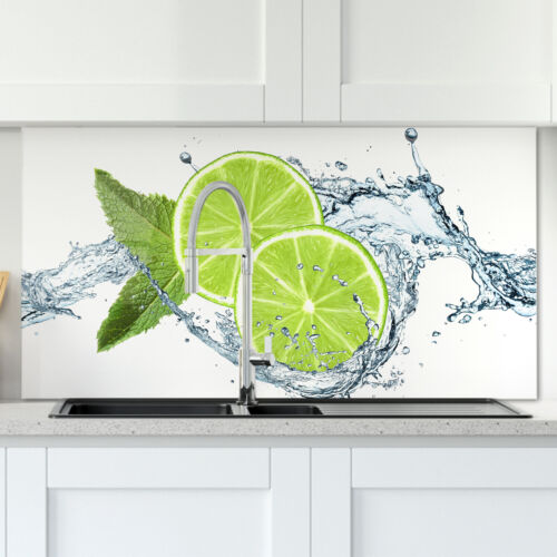 Glass Splashback 5mm Lime Kitchen Retro Wall Cooker Wall Protection Tiles Mirror