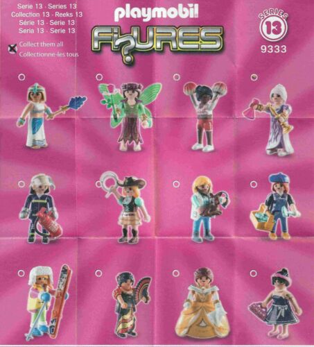 New 9333 Complete set of 12 Playmobil Figures Mystery Series 13 Girls