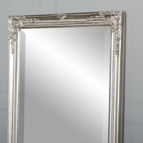 Spiegel GRACY barock Antik-Silber 150x40cm Wandspiegel Flurspiegel Badspiegel