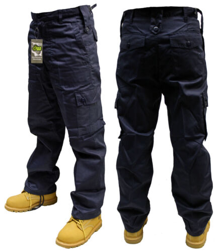 44/" pouces bleu marine armée militaire cargo combat sécurité pantalon pantalon
