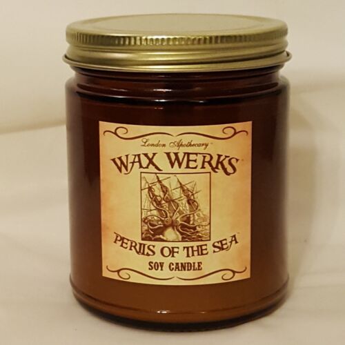 Wax Werks Soy Candle Sea Pirates of the Ocean Caribbean waves breeze Apothecary 