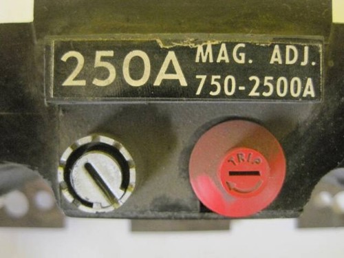 TJK436T250 3 Pole 30 DAY GUARANTEE GENERAL ELECTRIC 250 Amp TJK Trip Units cat