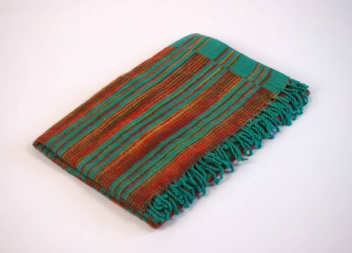 NEW WOVEN SHAWL/BLANKET/WRAP HILL QUEEN FROM INDIA VERY LARGE SIZE FREE POSTAGE 