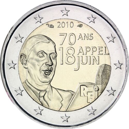 France 2 euro coin 2010 /"Appeal of June 18/" UNC