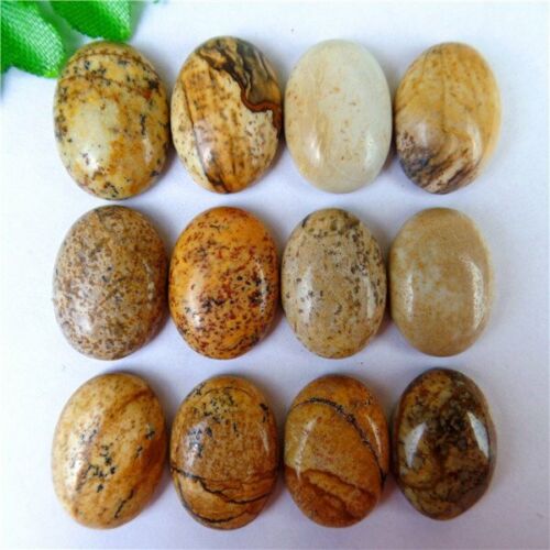 Varias Piedras Preciosas Ágata Piedra multicolor mezclado Oval Cab Cabujón 18*13*6mm HH6363