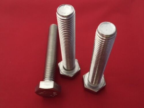 M8 Hexagon Head Fully Threaded Set Screw A2 Stainless Steel Bolts Metric DIN.933
