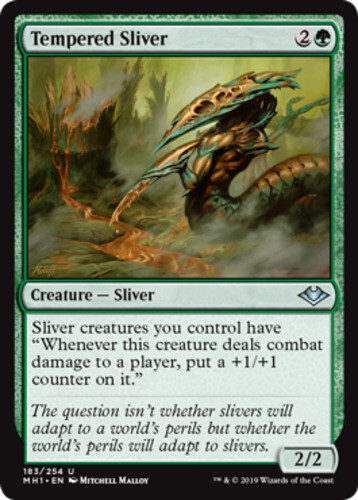 4 Tempered Sliver ~ Near Mint Modern Horizons 4x x4 Playset UltimateMTG Magic Gr