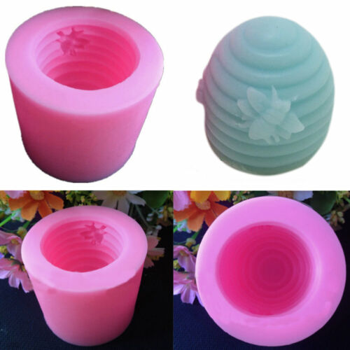 Silicone Cake Mold Handmade Bee Fondant Soap Chocolate Candle Craft Making Mould 