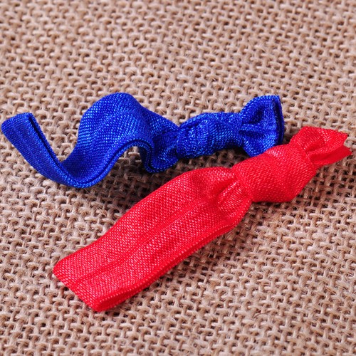 100pcs Wholesale Elastic Knotted Hairband Hair Ties Ponytail Holder Candy Color