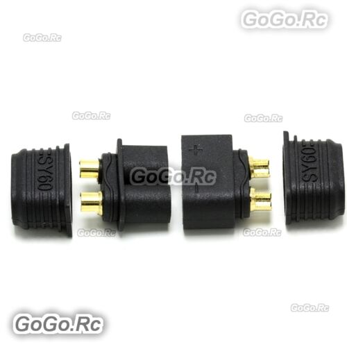 5 Pair Male Female XT60 Upgrade Bullet Connector Plug For Lipo Battery Black