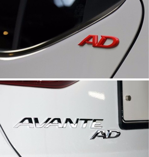 Detail Part 3D Emblem 2Types 91mm 1EA For Hyundai Elantra AD