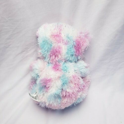 7/" Bear Stuffed Animal Tie Dye Pastel Plush New Sparkly
