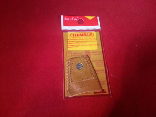 Sew Mate Coin Leather Thimble Quilting Sewing Notions Large 