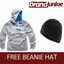 FREE BEANIE HAT SCRUFFS GREY VINTAGE GOODS HOODIE TOP JUMPER SOFT COMFORTABLE