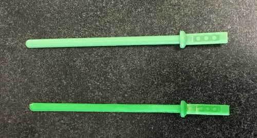 100/% Vintage Vintage Star Wars Weapon Luke Jedi Green Lightsaber - 2 Left