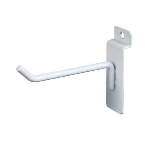 40 Pieces White Slatwall Metal Hooks Multiple Sizes Available