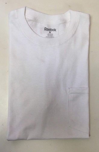 Men’s Reebok 100/% Cotton Short Sleeve Pocket T Shirts Size S-M-L-XL 4 Colors NWT