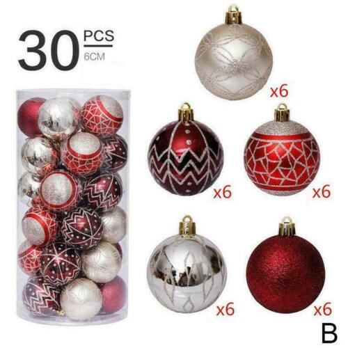 Xmas Tree Ornament Christmas Home30X Gemischte Weihnachtskugeln Kugeln Q3K5 