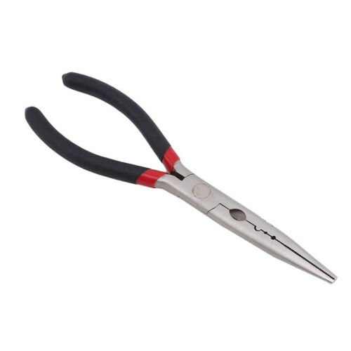 Extended Pliers Needle Curved Stainless Steel Long Fishing Line Pliers Tool N7