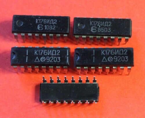 Microchip USSR  Lot of 4 pcs K176ID2 IC