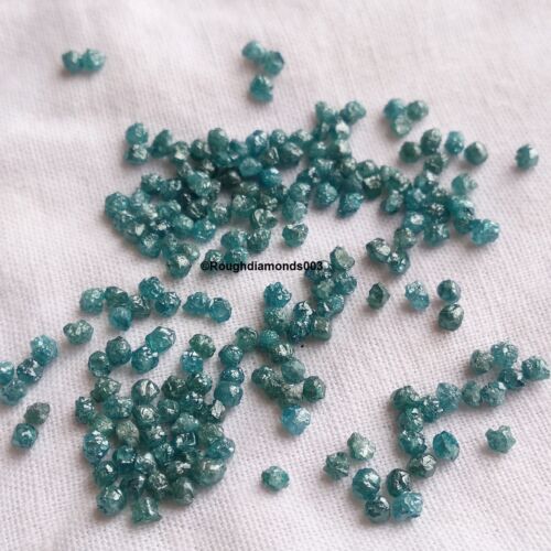 20 Pcs 1.0 to 2.0 mm size natural diamond fancy blue color rough loose diamonds 