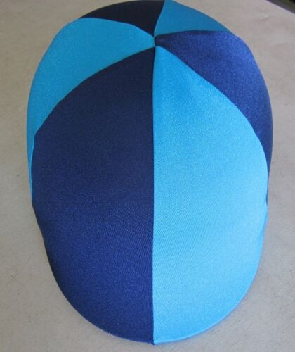 Horse Helmet Cover ALL AUSTRALIAN MADE Sky blue//Teal /& Yellow Any size you need