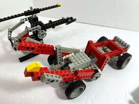 Lego Technic Partials LOT: Night Chopper 8825 + cart 8064 + boat 5581 Vintage